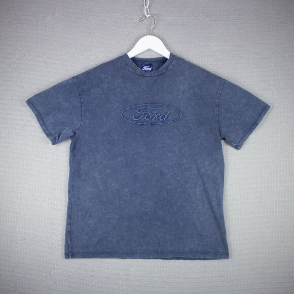 Ford Stonewashed Embroidered Logo Tee Mens Medium - Picture 1 of 6